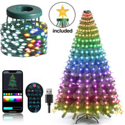 2025 NEW Christmas Decorations Christmas Tree Led Lights String Application DIY Image LED RGB IC Fairy Lights Bluetooth Control