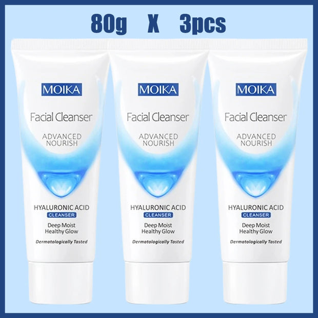 Facial Foam Cleanser Gentle Cleansing Pores Oil Control Blackhead Removal Whitening Moisturizing Korean Skin Care Products 80g