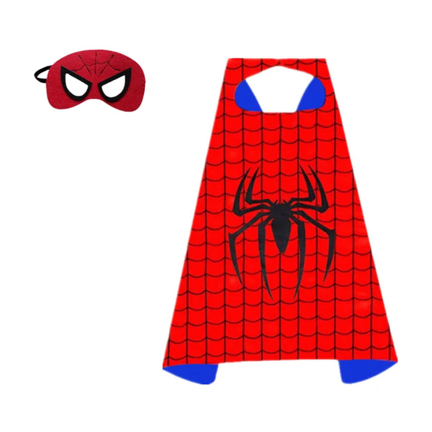 MINISO Superhero Cape Cartoon Anime Cosplay Costumes Gig Cape Mask Halloween Clothing Boy Birthday Gift Girl Novelty Accessories