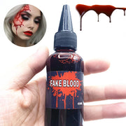 Halloween Fake Blood Prop 60ml Horror Cosplay Liquid Blood Cosmetics Artificial Plasma Supplies Pranks DIY Halloween Supplies