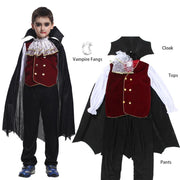 Girls Red Vampire Halloween Kids Costumes for Girl 2025 Carnival Party Prom Gown Ghost Bride Gothic Cosplay Children Clothing