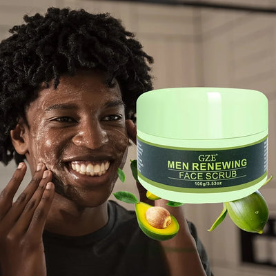 GZE MEN RENEWING FACE SCRUB Exfoliate Men's Face Scrub With Glycerin Extracts, Deep Cleansing And Brightening