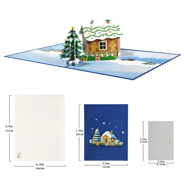 Pop Up Christmas Card, 3D Holidays Greeting Cards, New Year Card