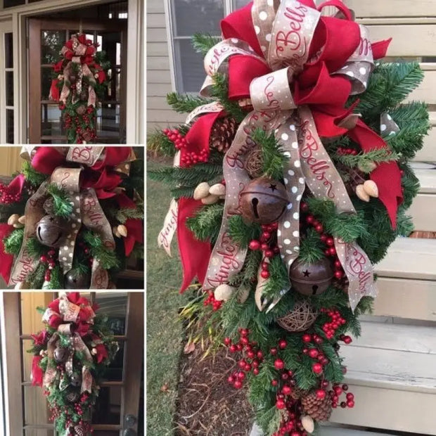 Artificial Christmas American Style Inverted Tree Home Arch Scene Decoration Simulation Christmases Trees Green Plants