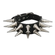 Hip Hop Rock PU Leather Bracelet Men and Women Punk Spikes Rivets Skull Heart Cross Creative Party Bracelet Jewelry Accessories