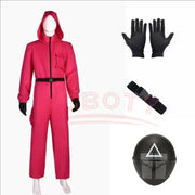 TV Game Red Calamari Game Jumpsuit Cosplay Party Tracksuit Outfits Mask Props Role Play Classic Costume From Ko New 2025