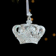 Transparent Christmas Hanging Decoration Snowflake Candy Star Crown Christmas Tree Ornament Acrylic Shopwindow