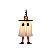 Halloween Glowing White Ghost Hanging Ghosts with Fairy Lights Halloween Outdoor Decoration 50cm Halloween Party Decoration