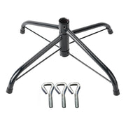 Foldable Christmas Tree Stand Iron Flagpoles Base Mount Brackets with Thumb Screw Christmas Tree Fixing Tools Accessories