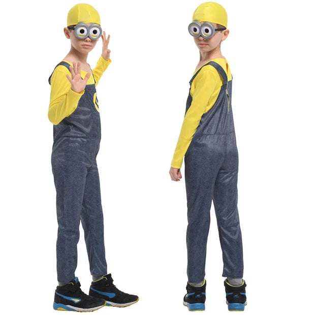 Halloween/Christmas/New Year Boys and Girls Theme Show Costumes, Minions Stage Props