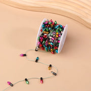 5M/Roll Christmas Garland Colorful Bulbs String Xmas Tree New Year Gift DIY Dollhouse Ornaments Party Supplies Not LED