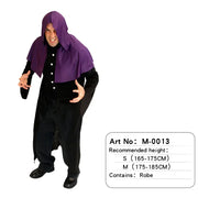 Halloween Male Vampire Cosplay Costume with Shirt/ Pants/ Vest/ Cloak，Men's Carnival Party Devil Dress Up