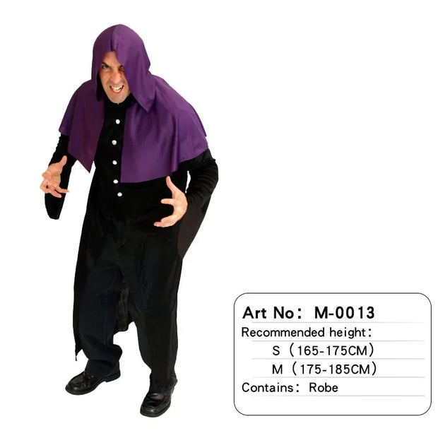 Halloween Male Vampire Cosplay Costume with Shirt/ Pants/ Vest/ Cloak，Men's Carnival Party Devil Dress Up