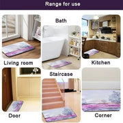 Christmas Santa Claus Welcome Mat Non Slip Floor Rug Washable Bedroom Kitchen Entrance Doormat Polyester Home Decor Carpet