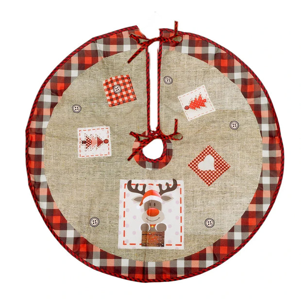 Christmas Tree Skirt Classic Christmas Tree Carpet Base Mat Xmas Trees Skirts Base Cover Home Indoor Party New Year Decorations