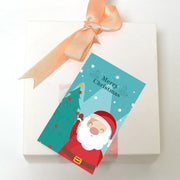 50PCS Xmas Tree Deer Package Insert Santa Claus Snowman Greeting Postcard Merry Christmas Card Happy New Year Message Note Cards