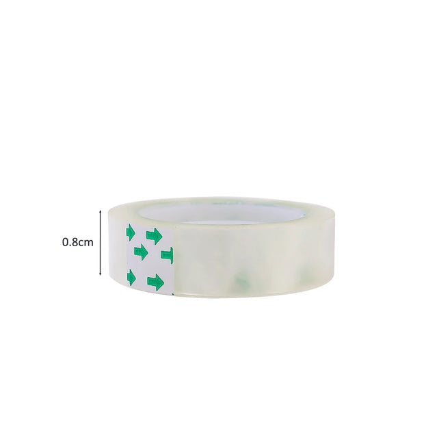 18/12/8mm Transparent Adhesive Tape Pack Tools Stationery Office School Supplies Students Adhesive Tape Packing Present Flower
