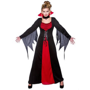 Carnival Halloween Lady Vintage Gothic Vampire Costume Glamour Witch Spooktacular Cosplay Fancy Party Dress