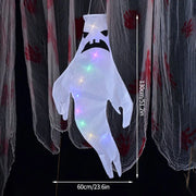 Hanging Ghost Halloween LED Luminous Ghost Children's Gift Scary Party Props Home Outdoor Courtyard Bar Hanging Decorations