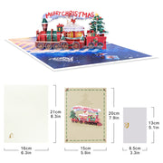 Pop Up Christmas Card, 3D Holidays Greeting Cards, New Year Card