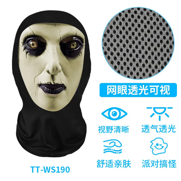 Halloween Horror Masks Skull Ghost Funny Masquerade Scream Digital Print Thriller Grimace Mask Cosplay Props Party Mask