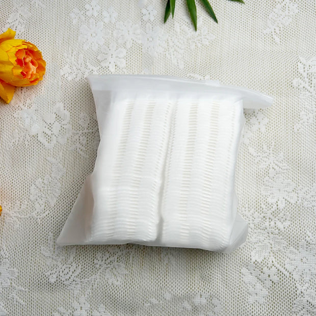 50/100Piece Disposable Makeup Pads Cleansing Puffs Makeup Remover Pads Suitable for face use、Eye and Lip Makeup Remover、Nail Rem