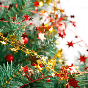 Sparkly Star String Christmas Tree Decorations Tinsel Garlands with Wire Xmas Tree Party New Year DIY Decor Festival Ornament