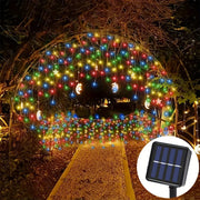 Solar Christmas Decorations Light Outdoor Waterproof Fairy String Curtain Lights for Xmas Eaves Window Party Yard Garden Indoor
