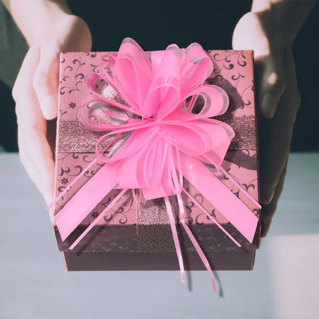 10/1PCS Pull Bow Gift Ribbons Flower Wrappers For Wedding Events Adornment Birthday Christmas Party Car Decor Gifts Box Bows