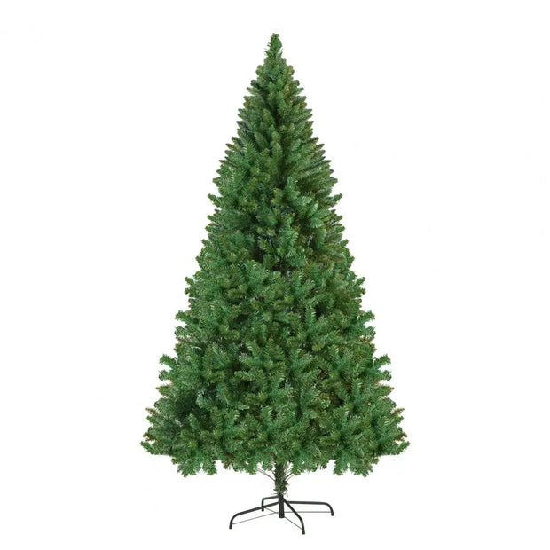 8FT Artificial Christmas Tree, Christmas Holiday Pencil Tree with Thick Branch Tips, Winter Party Decoration with Iron Base, Eas