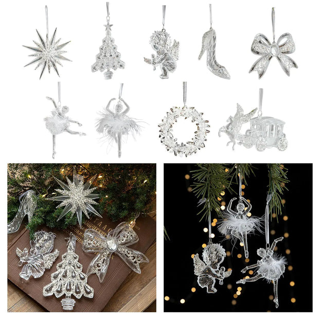 Christmas Decoration Collection Party Supplies Celebration Indoor Hanging Pendant for Cabinet Window Farmhouse Home Holiday