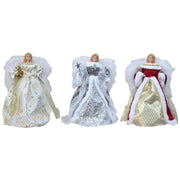 Christmas Tree Toppers Girl Shaped Ornament Angeled Statue Plush with feather Wing  Angeled Decorations for Party Supplies