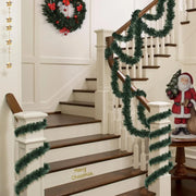 Christmas Tinsel Garland Ribbons Ornaments Xmas Tree Hanging Pendent Ribbon Indoor Stair Fireplace Windows Decoration Wreath