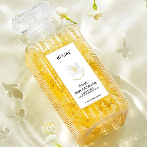 500ml Sakura Petals Shower Gel Moisturizing Whitening Nicotinamide Jasmine Oil Control Nourishing Refreshing Body Bathe Skincare
