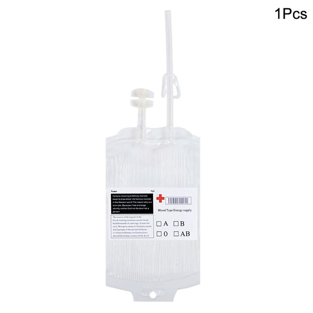 400ml Halloween Blood Bags Alcohol Juice Drinking Bag Halloween Birthday Party Decoration Vampire Cosplay Supplies Horror Props