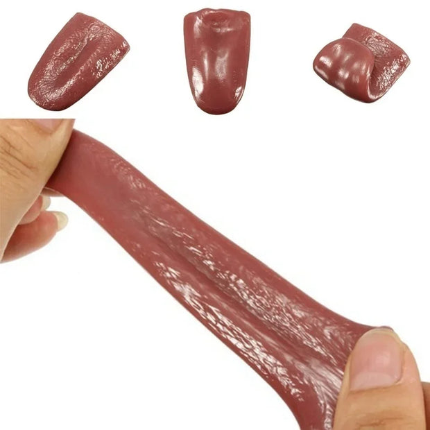 Realistic Tongue Gross Jokes Prank Magic Tricks Halloween Horrific Prop Magician Party Decorations