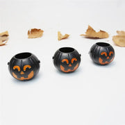 12Pcs Pumpkin Candy Bucket Decors Pumpkin Bucket Kids Candy Bucket Halloween Decorations And Props Black Mini Pumpkin Bucket