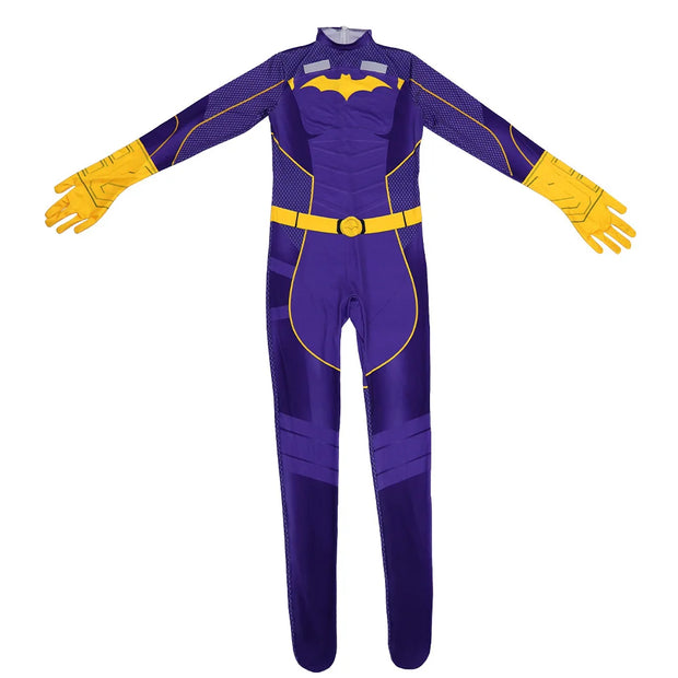 Gotham Knights Batgirl Barbara Jumpsuit Cosplay Costume 3D Bodysuits Halloween Masquerade Carnival Party Outfits for Adult