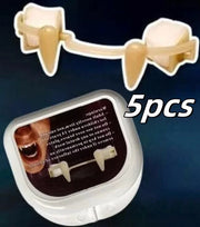 Retractable Vampire Teeth Halloween Vampire Fangs Dentures Vampire Teeth Horror Halloween Cosplay Party Decoration Fake Teeth