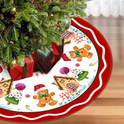 Snowman Reindeer Christmas Tree Skirt Snowflake Xmas Tree Mat Christmas Decorations For Home Winter Holiday New Year Gifts