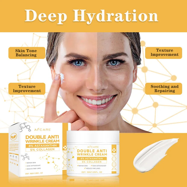 Astaxanthin Anti Wrinkle Face Cream Retinol Anti-aging Moisturizer Cream Nourishing Skincare Products Balance Skin Tone