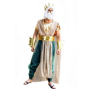 Women Sea Siren Mermaid Queen Costume Staff Men's Poseidon Costumes Adult Egypt Egyptian Pharaoh Prince King Cosplay Fancy Dress