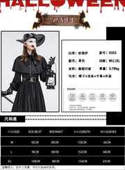 Plague Doctor Cosplay Dress Set Halloween Cosplay Costume Medieval Punk Birdman Masquerade Party Costume Props Female