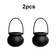 Witch Cauldron Buckets Set, Halloween Candy Bowls for Parties & Events, Perfect for Halloween, Easter, St. Patrick's Day