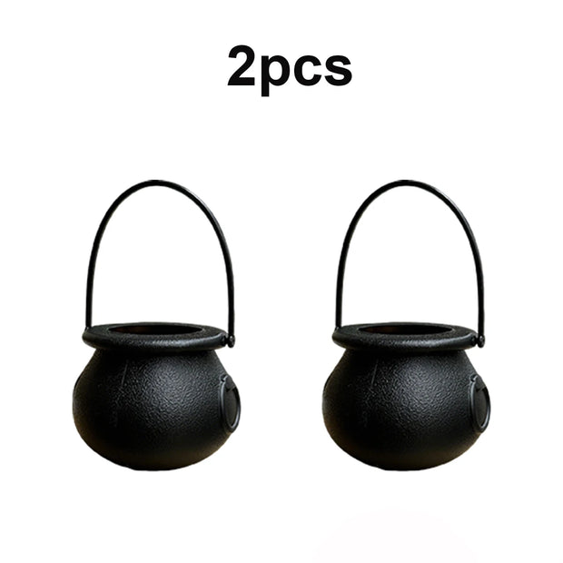 Witch Cauldron Buckets Set, Halloween Candy Bowls for Parties & Events, Perfect for Halloween, Easter, St. Patrick's Day