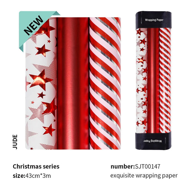 43x300cm Gift Wrapping Paper Aluminized Paper Christmas Valentine's Day Birthday Gift Craft Paper