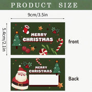 30Pcs Christmas Scratch Off Cards Santa Claus Christmas Tree Party Favors DIY Games Supplies Gift Vouchers