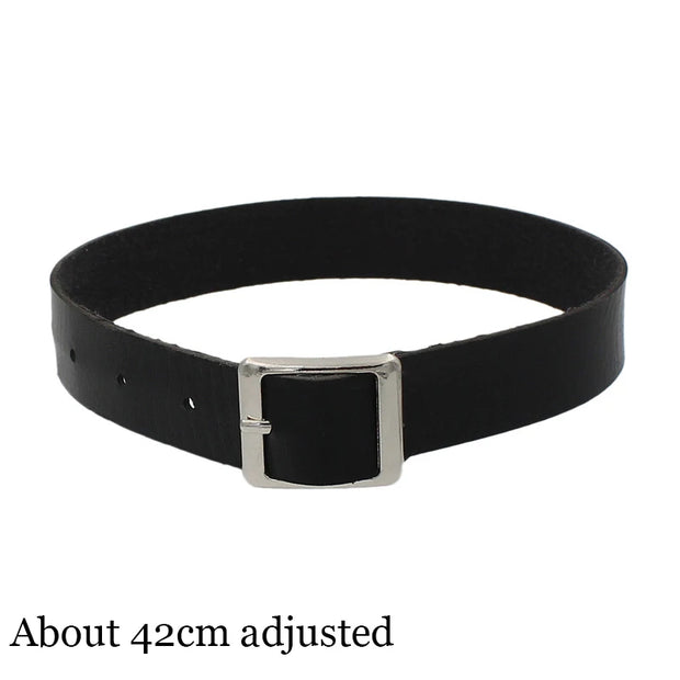 New Sexy Harajuku PU Leather Chain Heart Pendant Necklaces Women Men Punk Neck Gothic Black Pink Choker Necklace Cool Collar