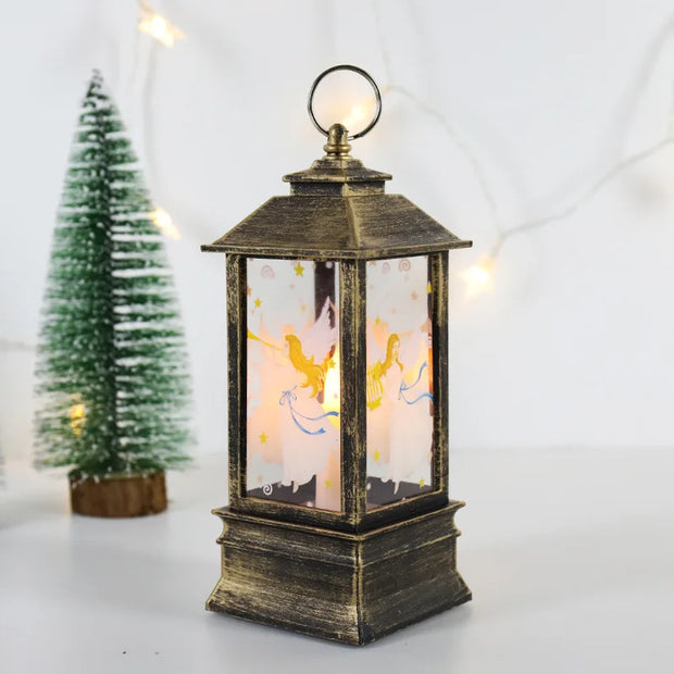 Christmas Lanterns Light Merry Christmas Decorations for Home Christmas Tree Ornaments 2025 Navidad Xmas Gifts New Year Pendants