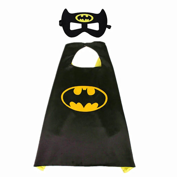 MINISO Superhero Cape Cartoon Anime Cosplay Costumes Gig Cape Mask Halloween Clothing Boy Birthday Gift Girl Novelty Accessories